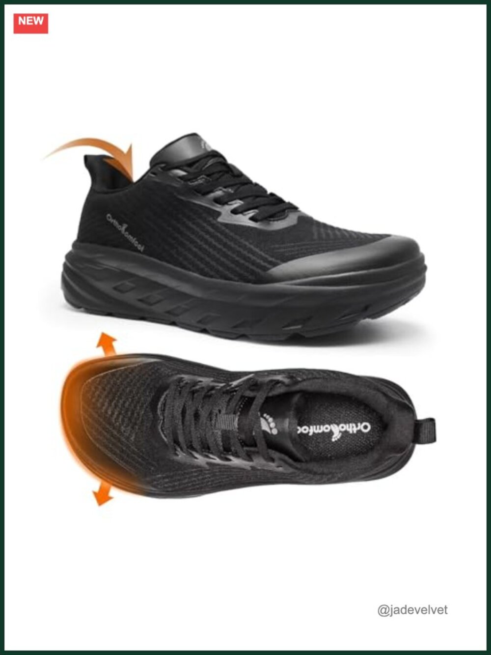 Women's Wide Orthopedic Walking Shoes Arch Support Diabetic Fashion Sneakers
